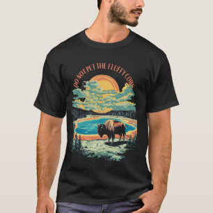 T-shirt Ne Caressez Pas Les Vaches Douces Bison Parc Natio