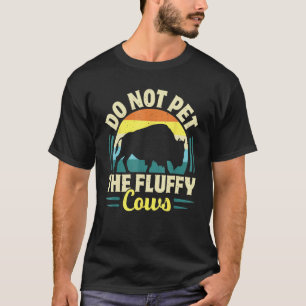 T-shirt Ne Caressez Pas Les Vaches Douces Cadeau De Bison