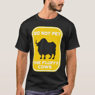 T-shirt Ne Caressez Pas Les Vaches Douces Hommes Femmes Bi