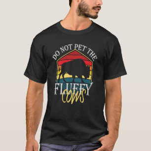 T-shirt Ne Caressez Pas Les Vaches Douces Hommes Femmes Bi