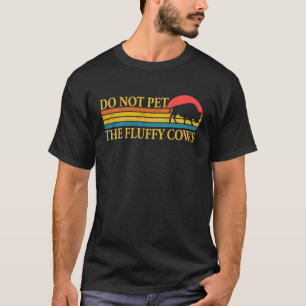 T-shirt Ne Caressez Pas Les Vaches Douces Hommes Femmes Ré