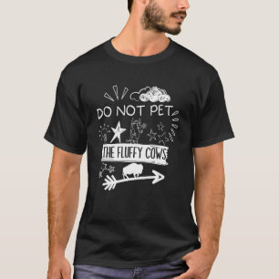 T-shirt Ne Caressez Pas Les Vaches Douces Rétro Bison Buff