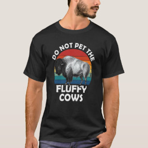T-shirt Ne Caressez Pas Les Vaches Duveteuses Hommes Femme