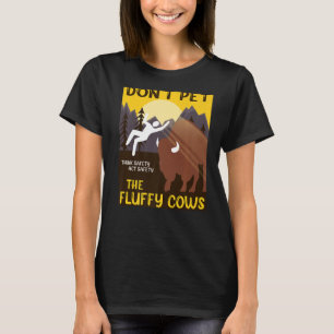 T-shirt Ne caressez pas les vaches duveteuses Vaches duve