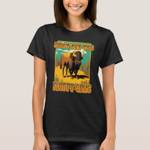 T-shirt Ne Caressez Pas Les Vaches En Peluche Bisons De Ye
