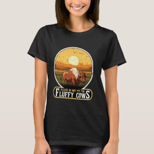 T-shirt Ne Caressez Pas Les Vaches Fluffy Bison Parc Yello