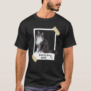 T-shirt Né ce grand chat de forêt norvégien mignon et chat
