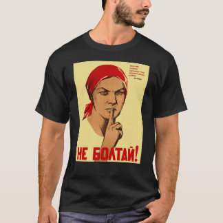 T-shirt Ne Chattez Pas ! Union soviétique Poster