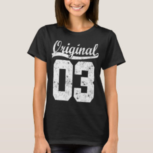 T-shirt Né chemise d'anniversaire 2003
