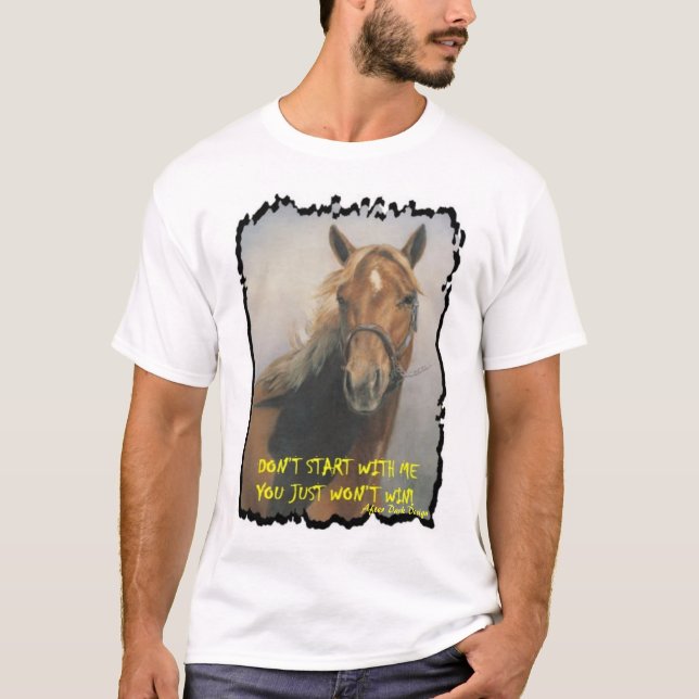 T-shirt Ne commencez pas (Devant)