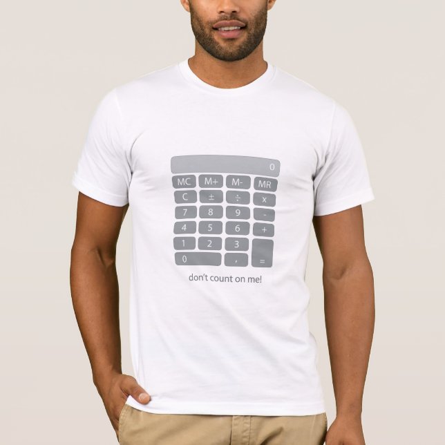 T-shirt Ne comptez pas sur moi ! (Devant)