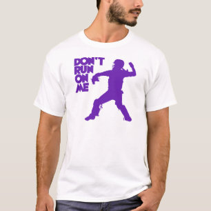 T-shirt Ne courez pas, pourpre