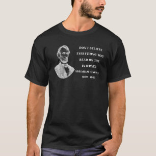 T-shirt Ne croyez pas tout ce que vous lisez sur Internet