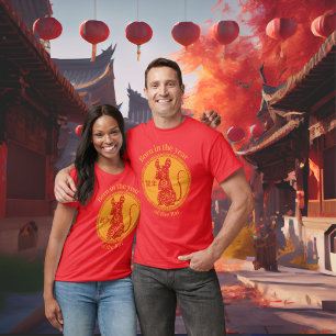 T-shirt Né dans l'année du Rat - Zodiaque chinois