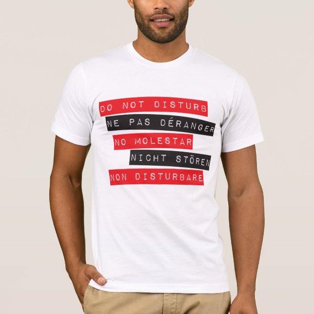 T-shirt Ne dérangez pas (Devant)