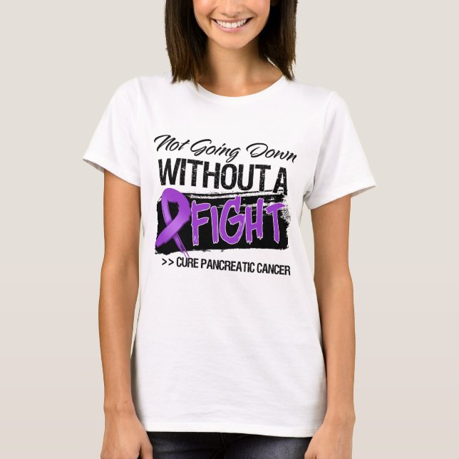 T-shirt Ne descendant pas sans combat - Cancer (Devant)