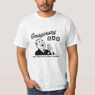 T-shirt Ne doit pas être la pièce en t imaginaire de barre