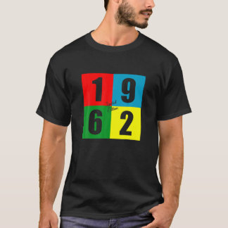 T-shirt Né En 1962 Retro Vintage 60E Édition Limitée Bi