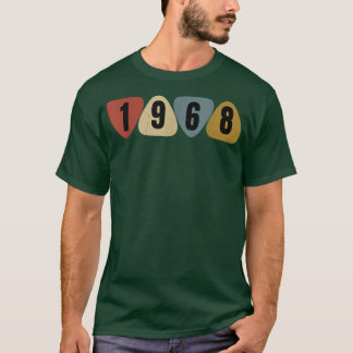 T-shirt Né En 1968 Guitariste Musique Onglet de guitare An