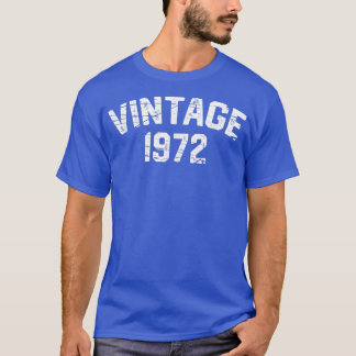 T-shirt Né en 1972 50 ans Fabriqué en 1972 50e anniversair