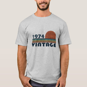 T-shirt Né en 1974 cadeau vintage 50e anniversaire