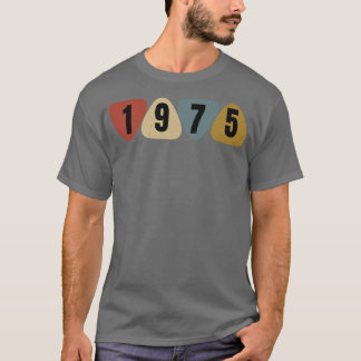 T-shirt Né En 1975 Guitariste Musique Onglet de guitare An