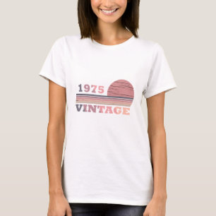 T-shirt né en 1975 vintage 50e anniversaire cadeau