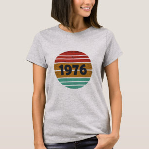 T-shirt Né en 1976 cadeau d'anniversaire vintage