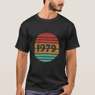 T-shirt Né en 1979 cadeau d'anniversaire vintage