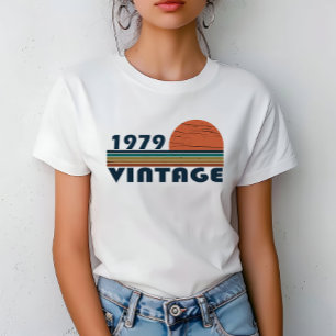 T-shirt né en 1979 cadeau d'anniversaire vintage