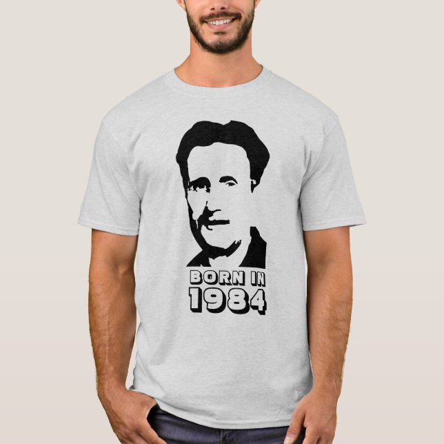 T-shirt Né en 1984 (George Orwell) (Devant)