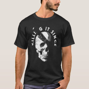 T-shirt Né En 1985 Année De Naissance Crâne gothique Anniv