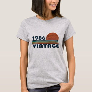 T-shirt né en 1986 cadeau d'anniversaire vintage
