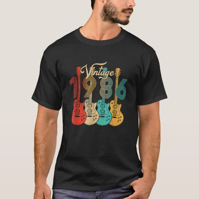 T-shirt Né en 1986 Hommes actuels Femmes faites en 1986 Ca (Devant)