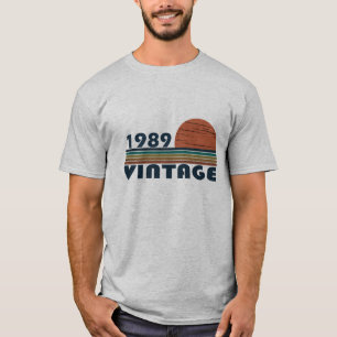 T-shirt Né en 1989 cadeau d'anniversaire vintage