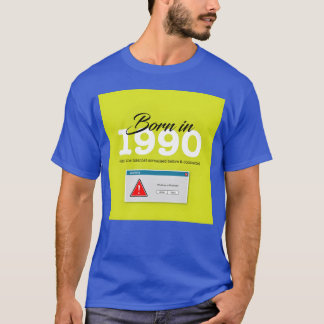 T-shirt Né en 1990 drôle