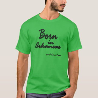 T-shirt Né En Arkansas État américain Nature State NWA Mon