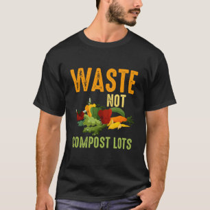 T-shirt Ne gaspillez pas Compostez Beaucoup Com Vers de co