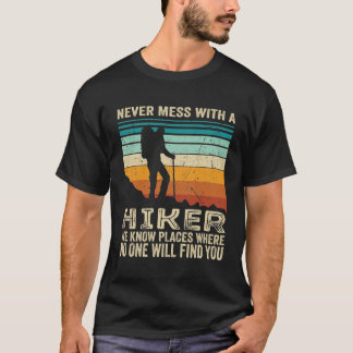 T-shirt ne jamais baiser avec un randonneur
