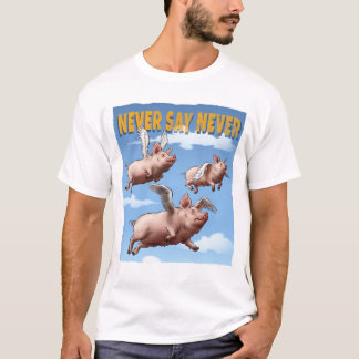 T-shirt Ne jamais dire jamais - Illustration de vol de coc