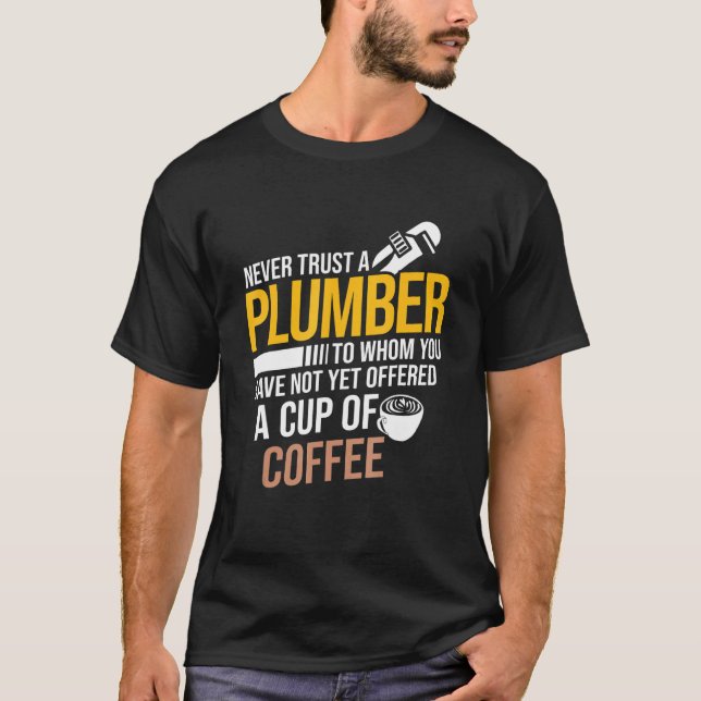 T-shirt Ne jamais faire confiance à ne pas offrir Coffee P (Devant)