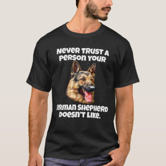 T-shirt Ne jamais faire confiance à une personne Votre ber