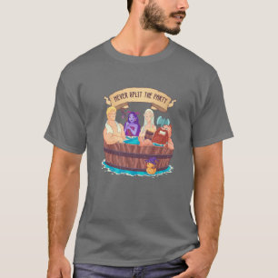 T-shirt Ne jamais fractionner le rôle Batt Tub Party Jeu 