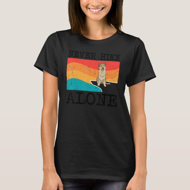 T-shirt Ne jamais marcher seul Berger Picard Randonnée gra (Devant)