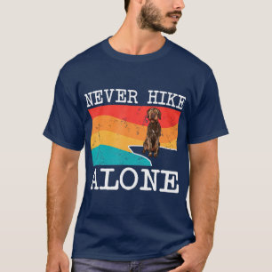 T-shirt Ne jamais marcher seul Pointeur À poils durs Griff