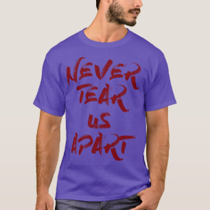 T-shirt Ne jamais nous mettre à part la bordeaux