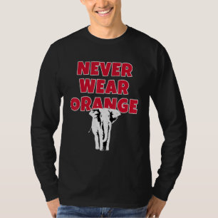 T-shirt Ne jamais porter d'éléphant orange La Marée est Cr