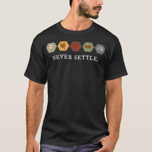 T-shirt Ne jamais régler les jeux de société chemise