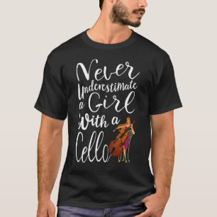 T-shirt Ne jamais sous-estimer une fille avec un cadeau Co