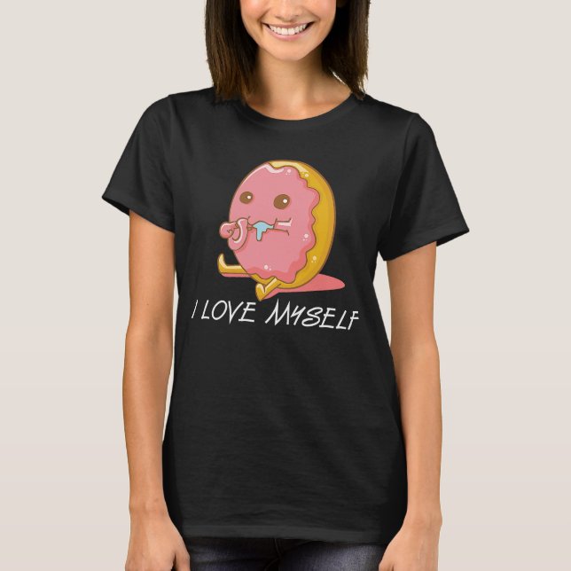 T-shirt Ne Je M'Aime Moi-Même Doughnut Confiante (Devant)